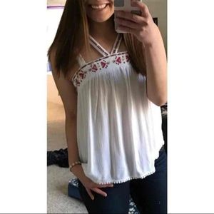 Francesca's embroider summer tank